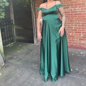 Off the shoulder formal dress